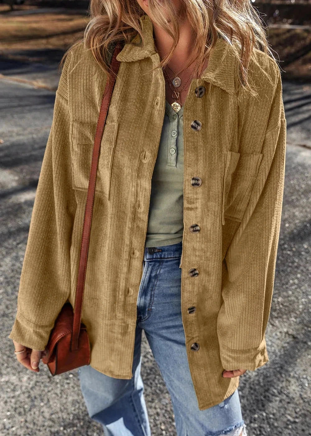 Polyester blend long sleeve jacket