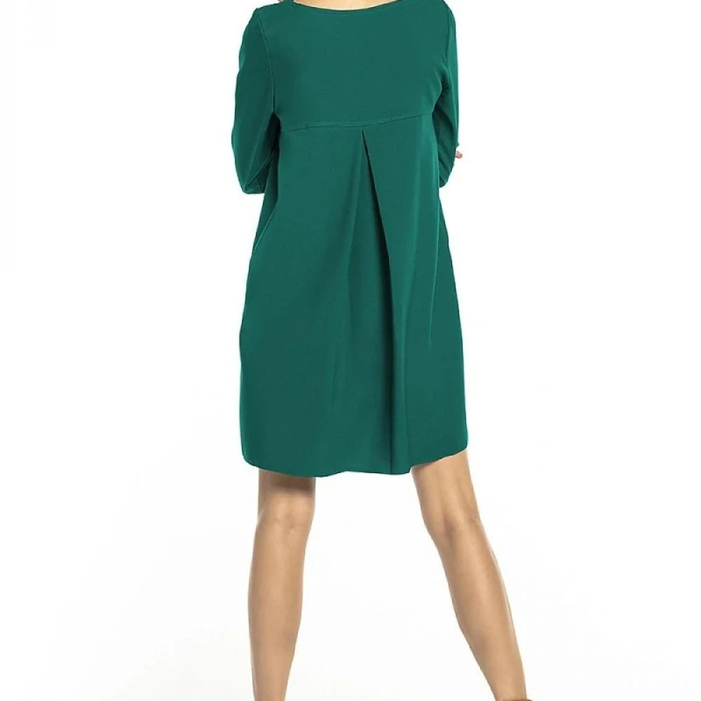 Green 3/4 Sleeve Midi Dress