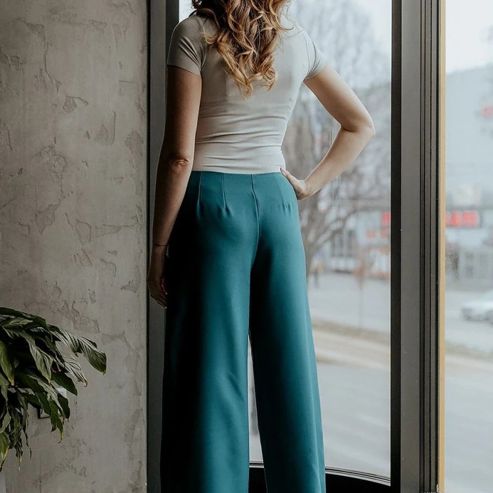 Women's 7/8 Wide Leg Trousers