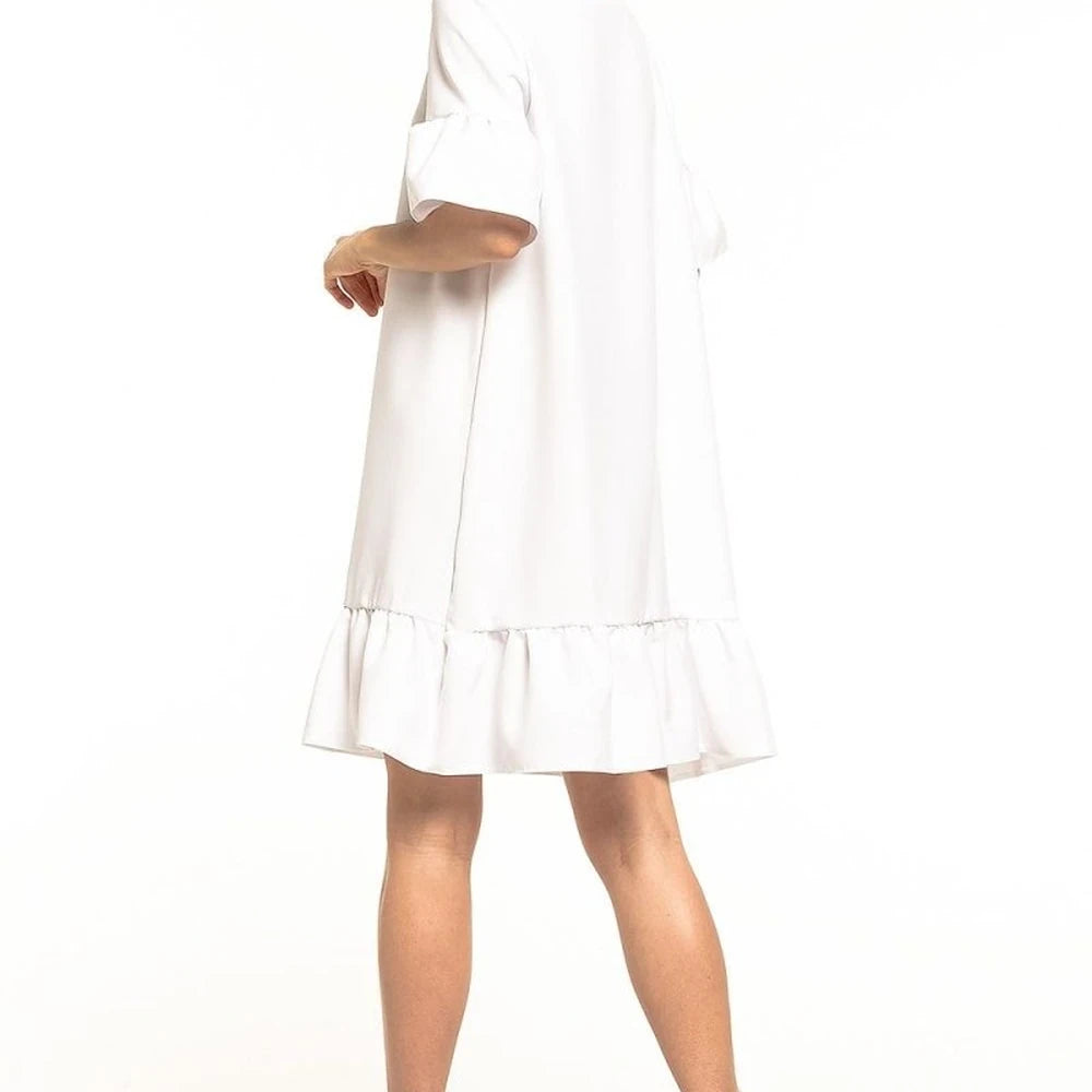 Mini Dress with Bow and Frill