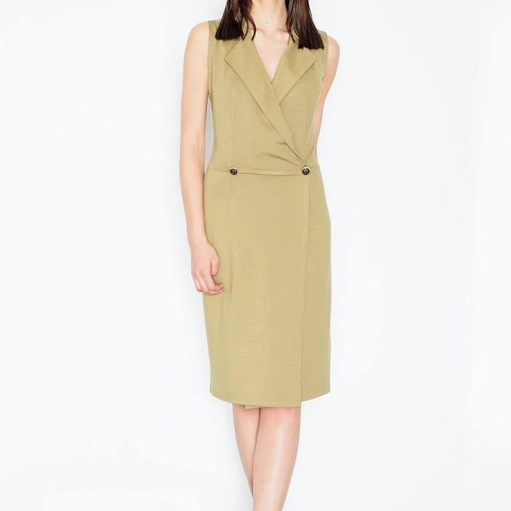 Sleeveless Envelope Day Dress