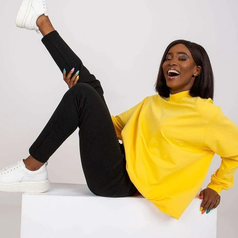 Women's Long Sleeve Stand Collar Sweatshirt
