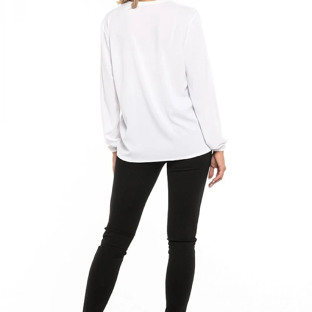 Chiffon Blouse with Tie Detail
