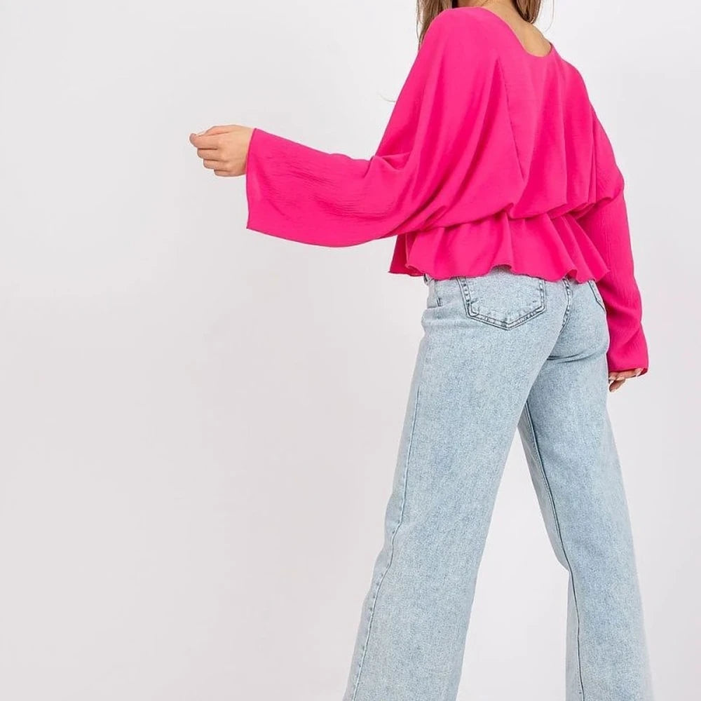 Loose Fit Wide Sleeve Blouse