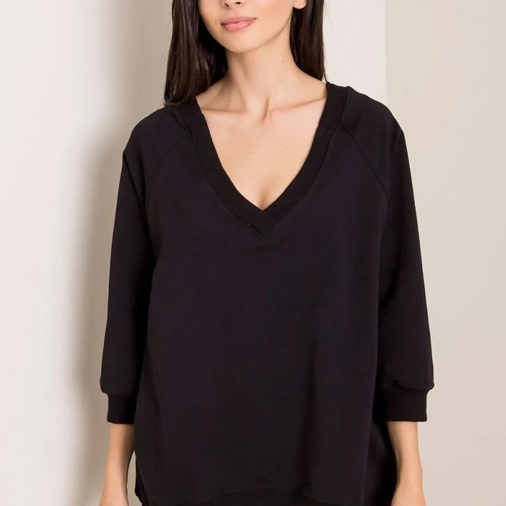 Loose Fit Sweatshirt - Cotton Spandex Blend
