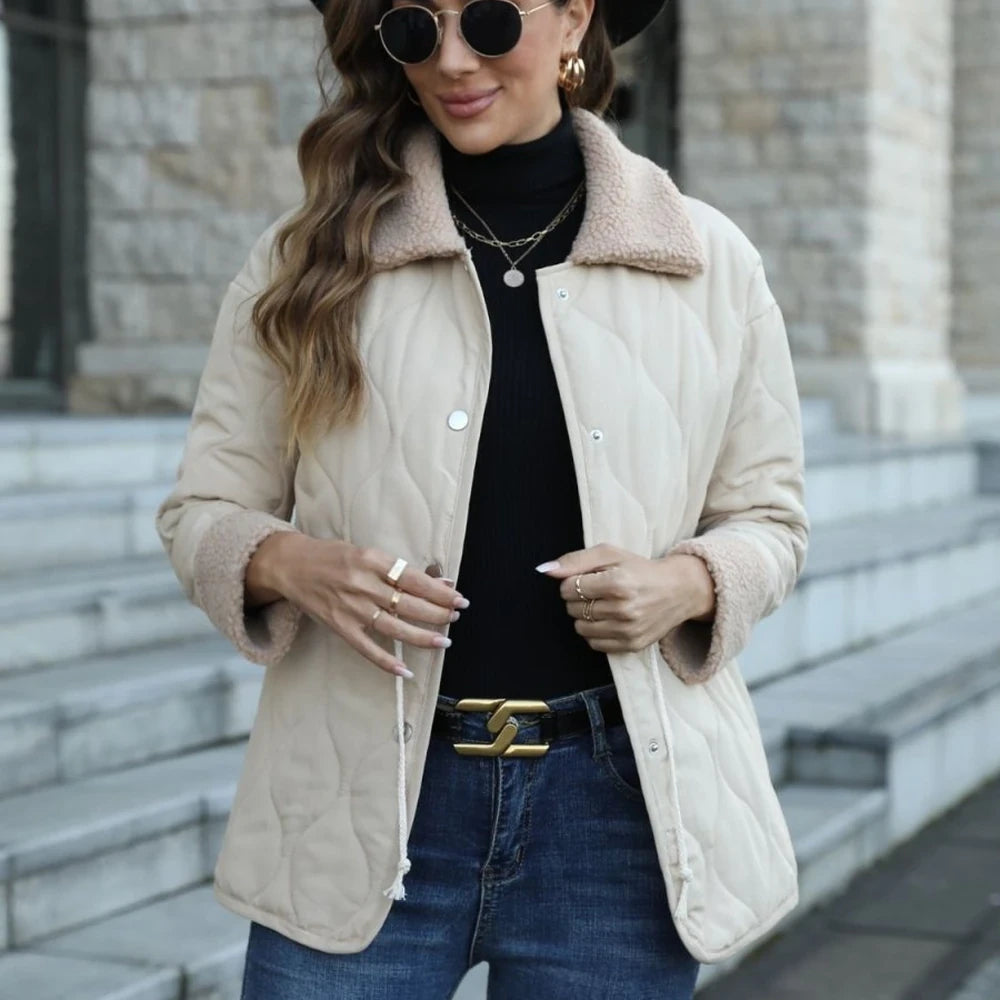 Collared Snap Down Jacket