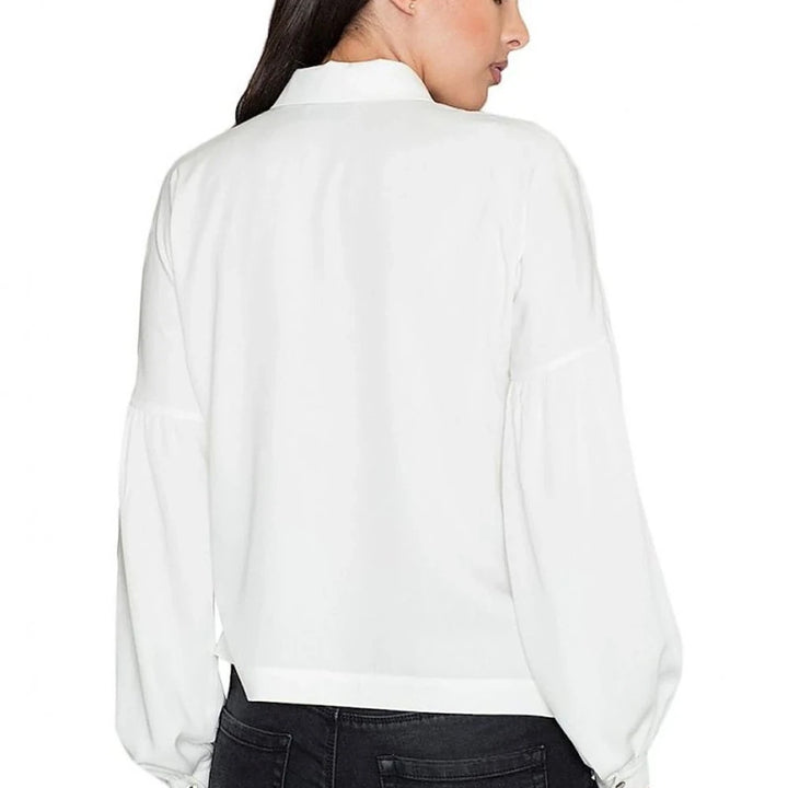 Viscose Kimono Shirt with Pleated Sleeves