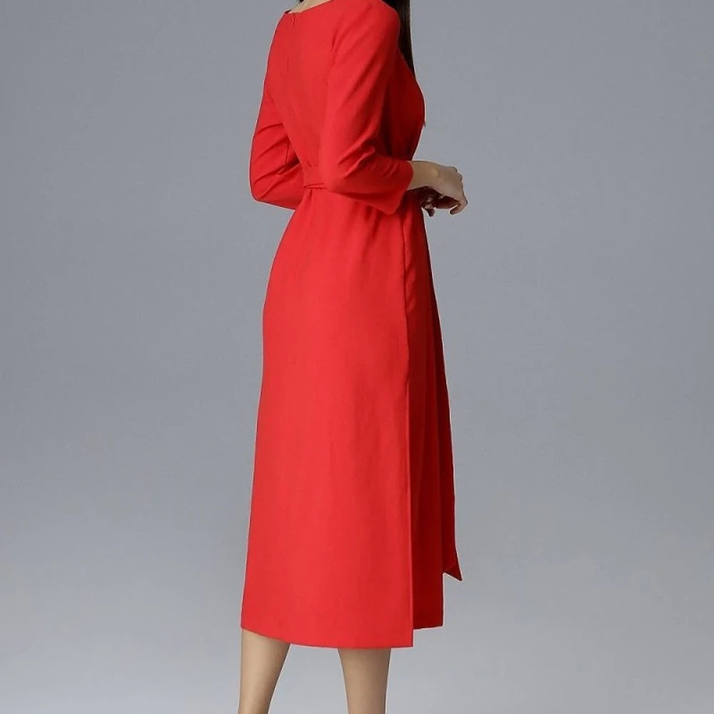 Women's Polyester 3/4 Sleeve Cocktail Dress