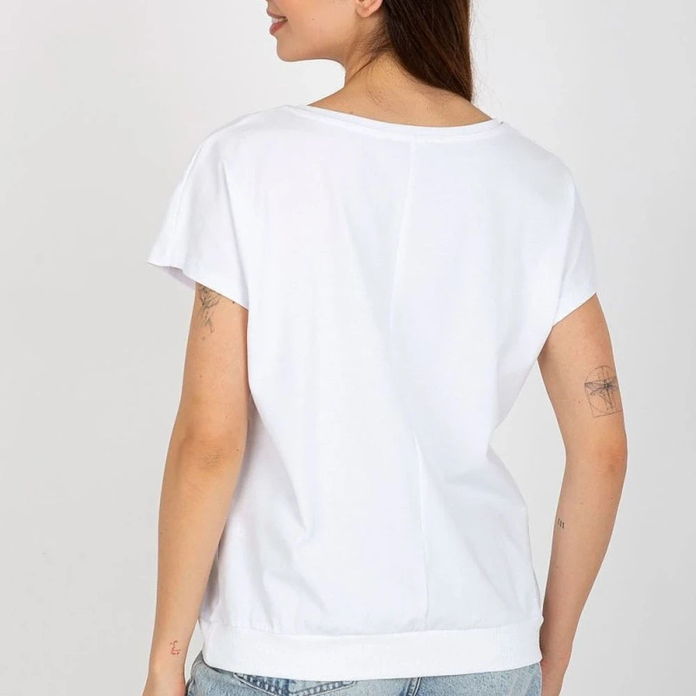 Cotton Short Sleeve Blouse - Rue Paris