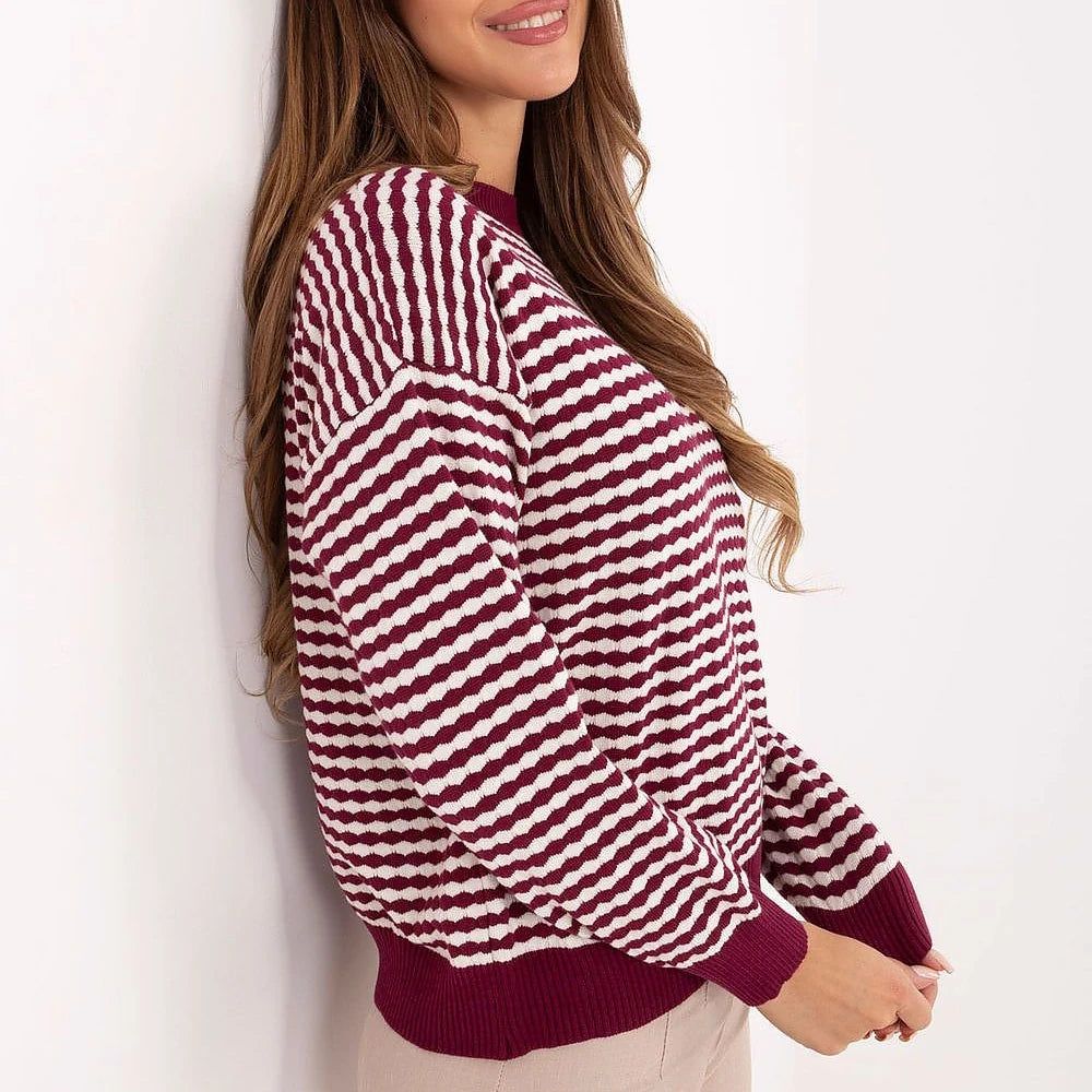 Striped Knit Sweater