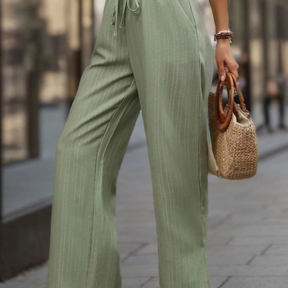 High Waist Wide Leg Pants