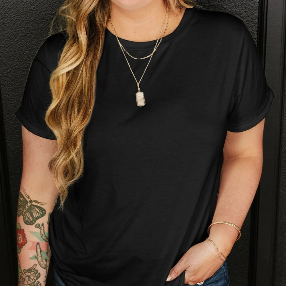 Round Neck Short Sleeve T-Shirt