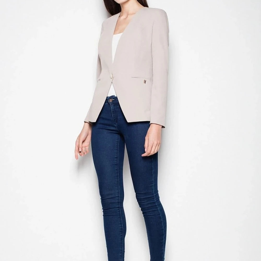 Slim Fit Single Button Jacket