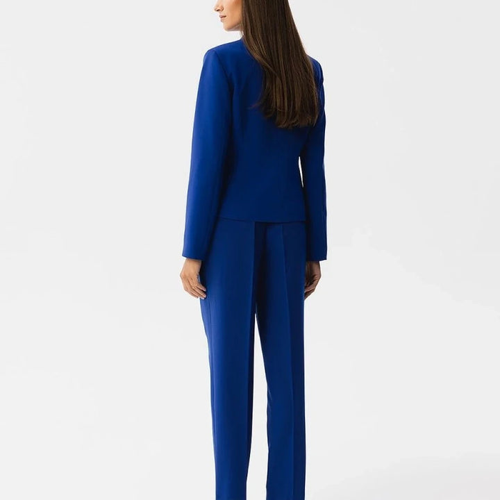 Short Asymmetrical Blazer with Single Button