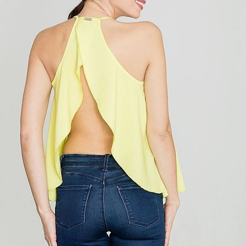 Loose Fit Backless Summer Blouse