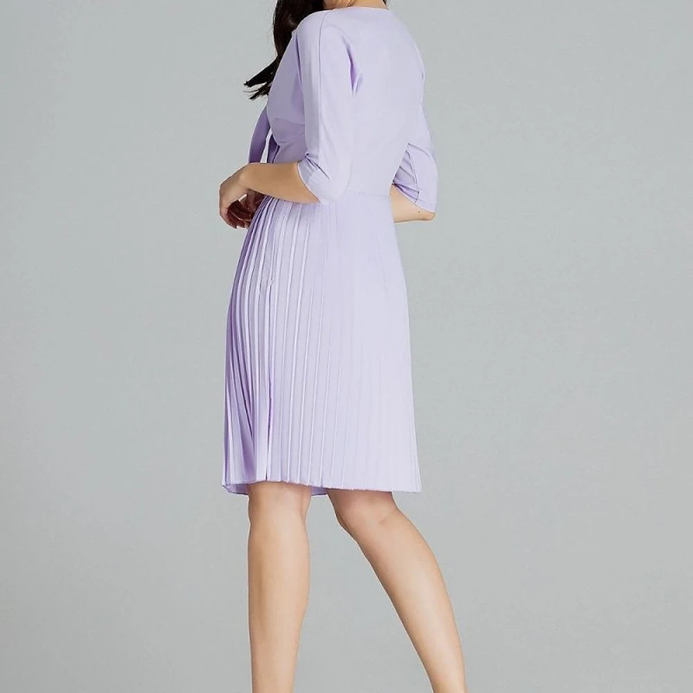 Midi Cocktail Dress with Kimono Sleeve