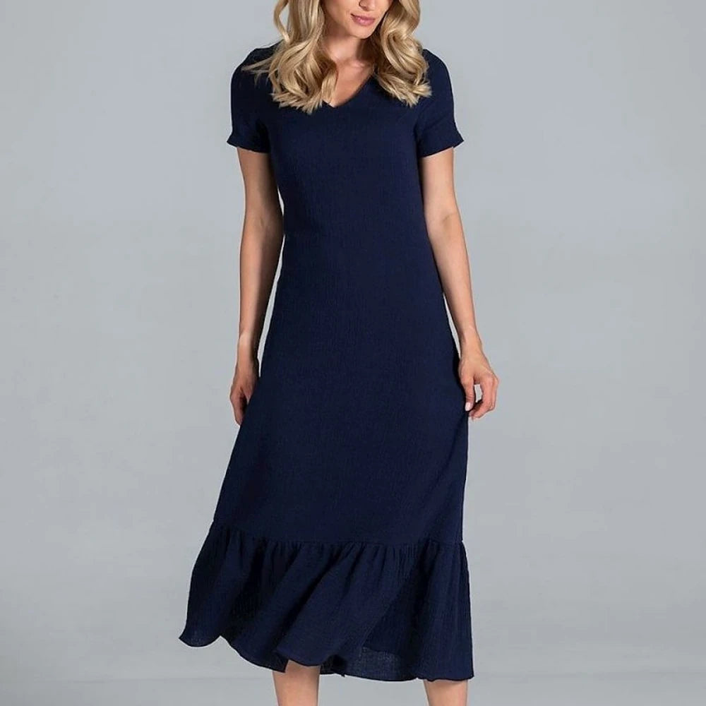 Midi Dress with Sweetheart Neckline