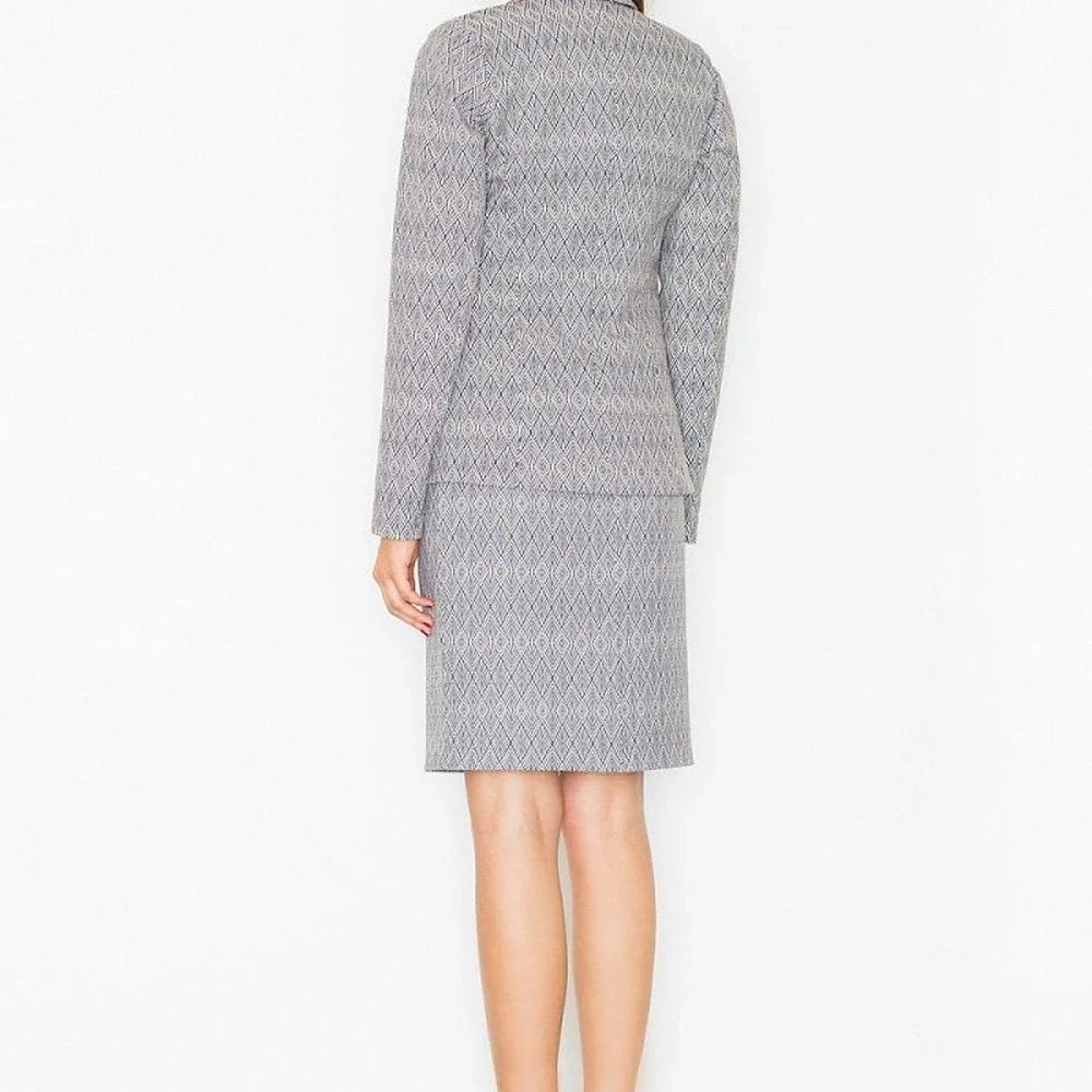 Elegant Patterned Pencil Skirt