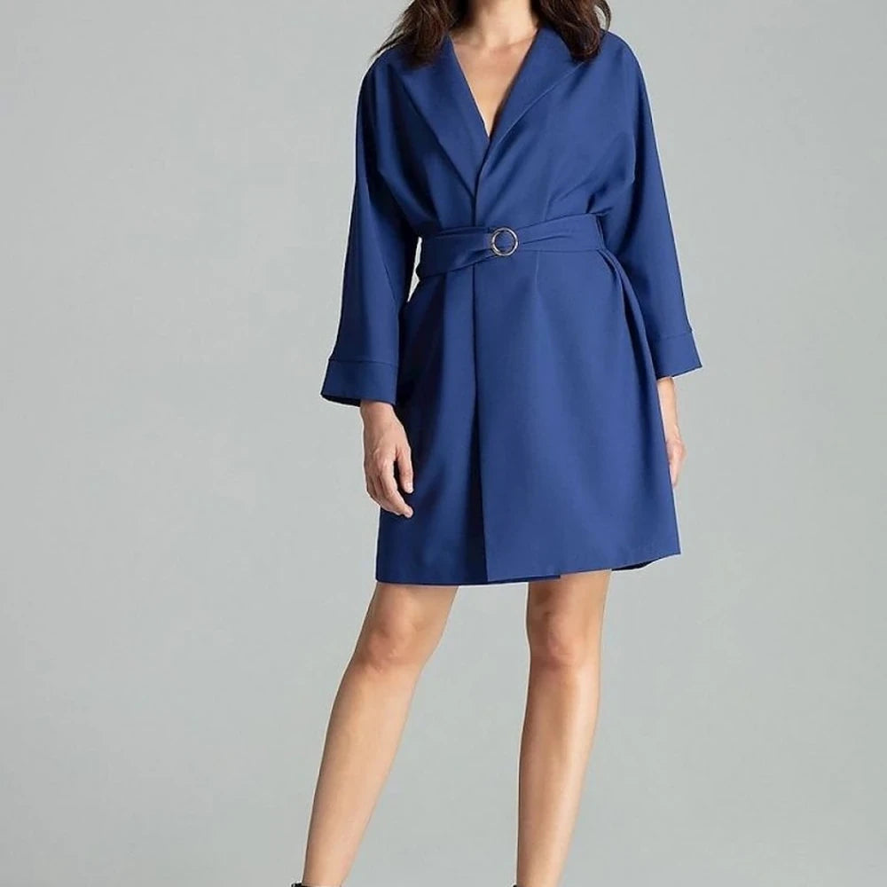 Polyester Lapel Dress-Jacket