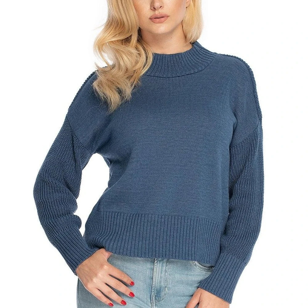 Collar Sweater with Long Sleeves