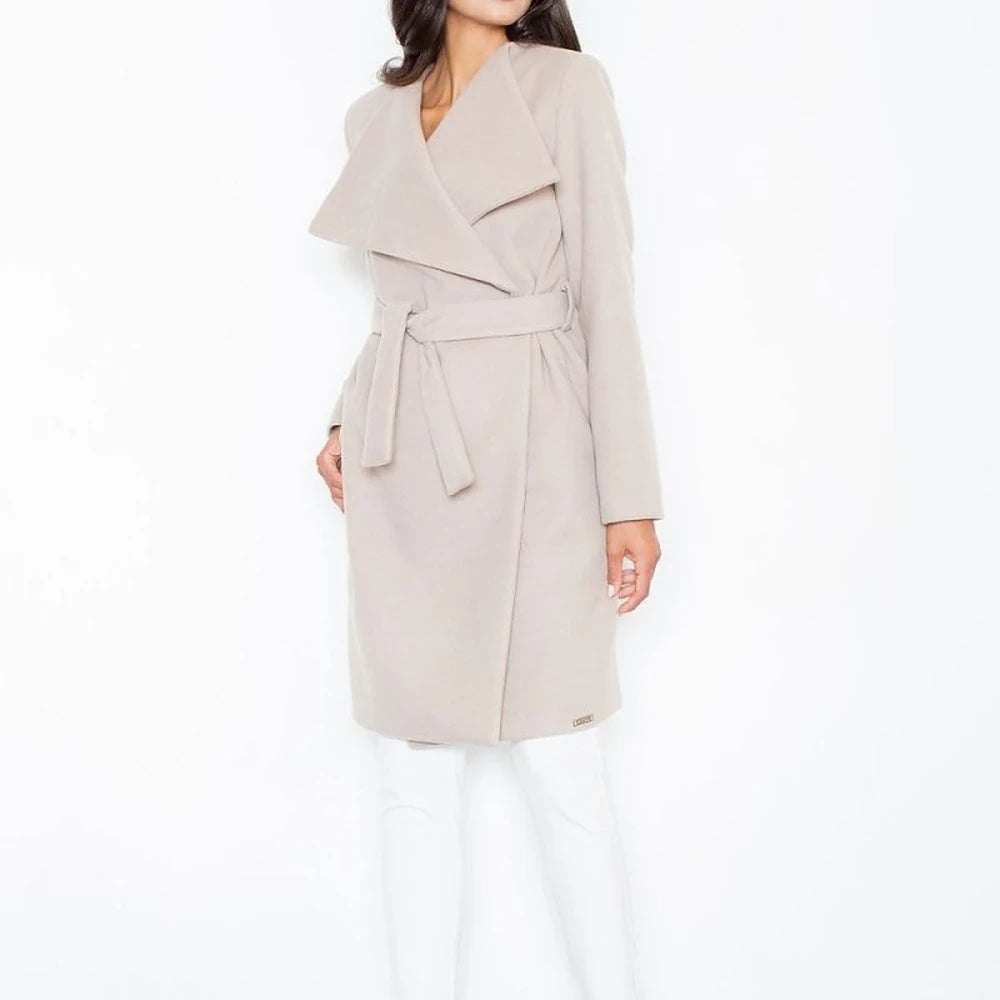 Oversize Fleece Coat with Belt & Pockets