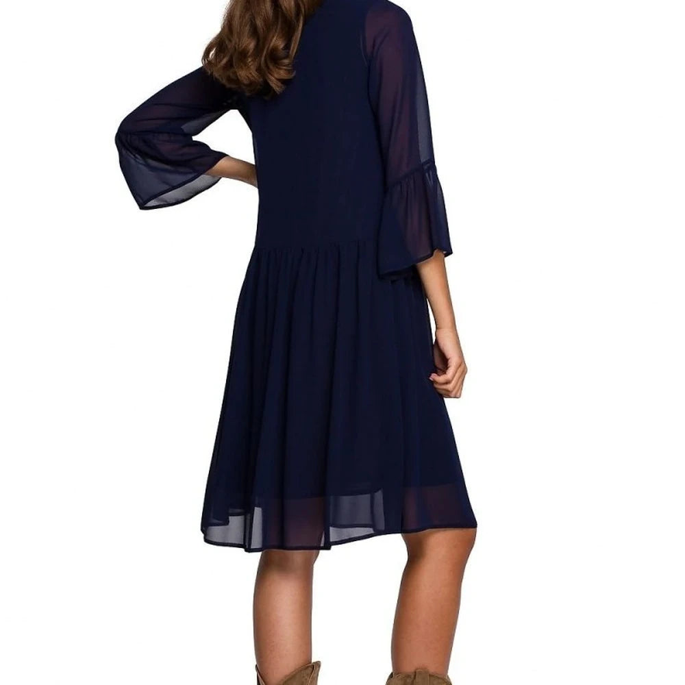 Chiffon Frill Cocktail Dress