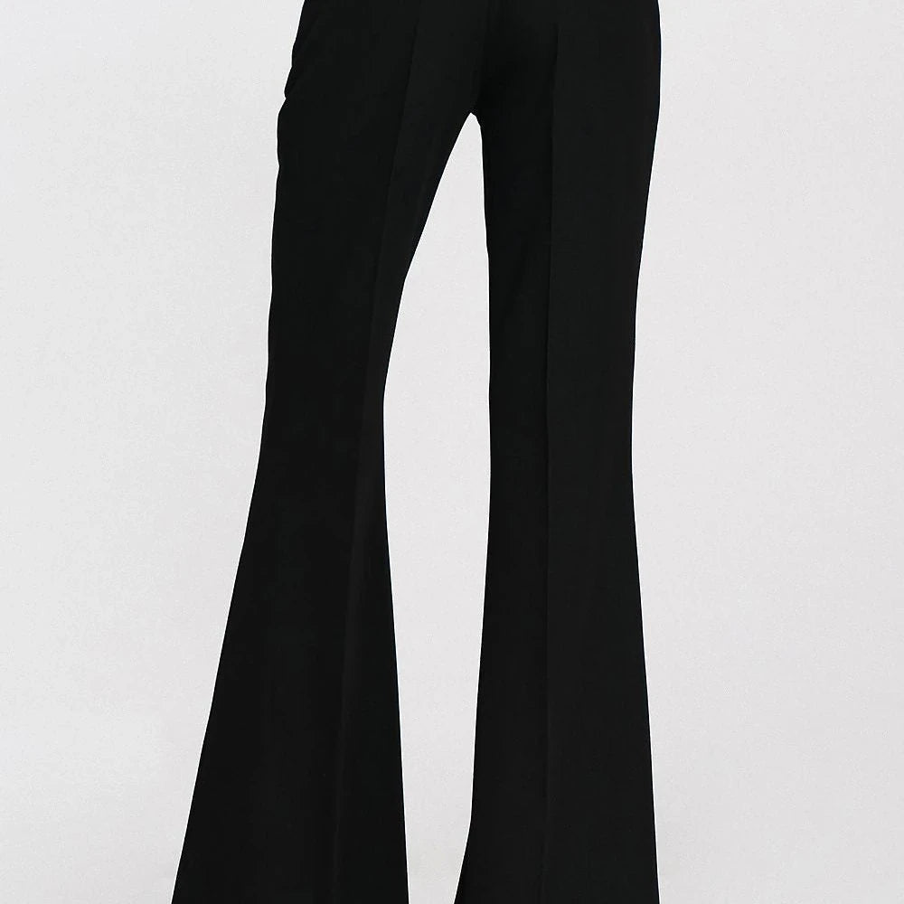 Women's Fitted Trousers with Wide Leg