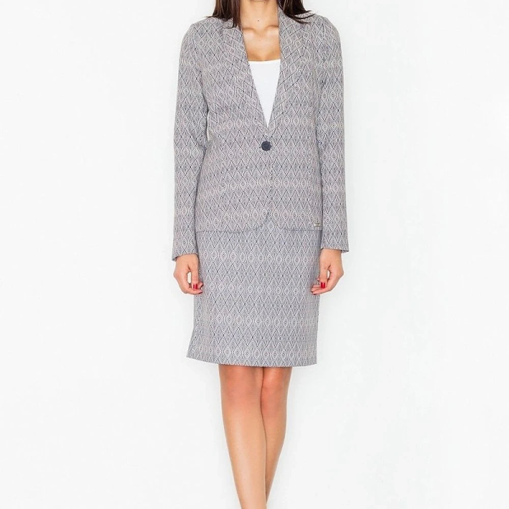 Elegant Patterned Pencil Skirt