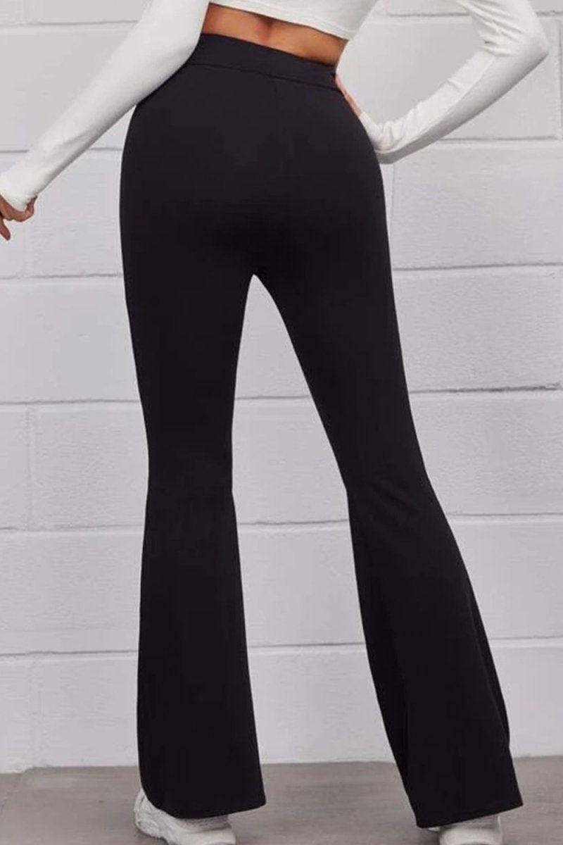 Pull On Flared Pants - Bottoms