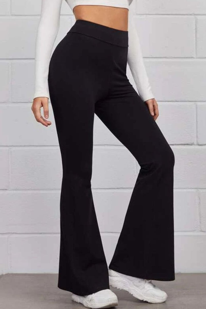 Pull On Flared Pants - Bottoms
