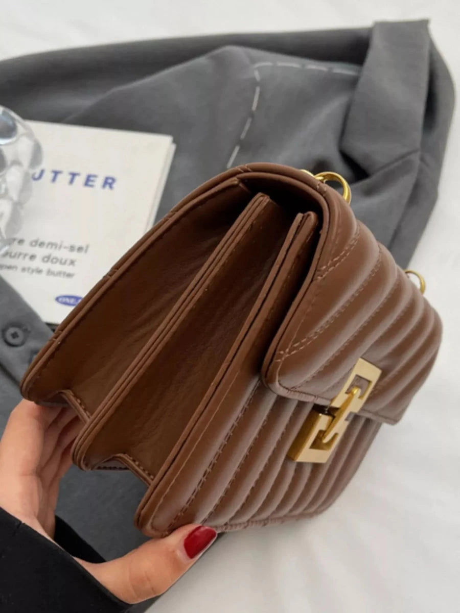 Quilted Flap Chain Shoulder Bag - 