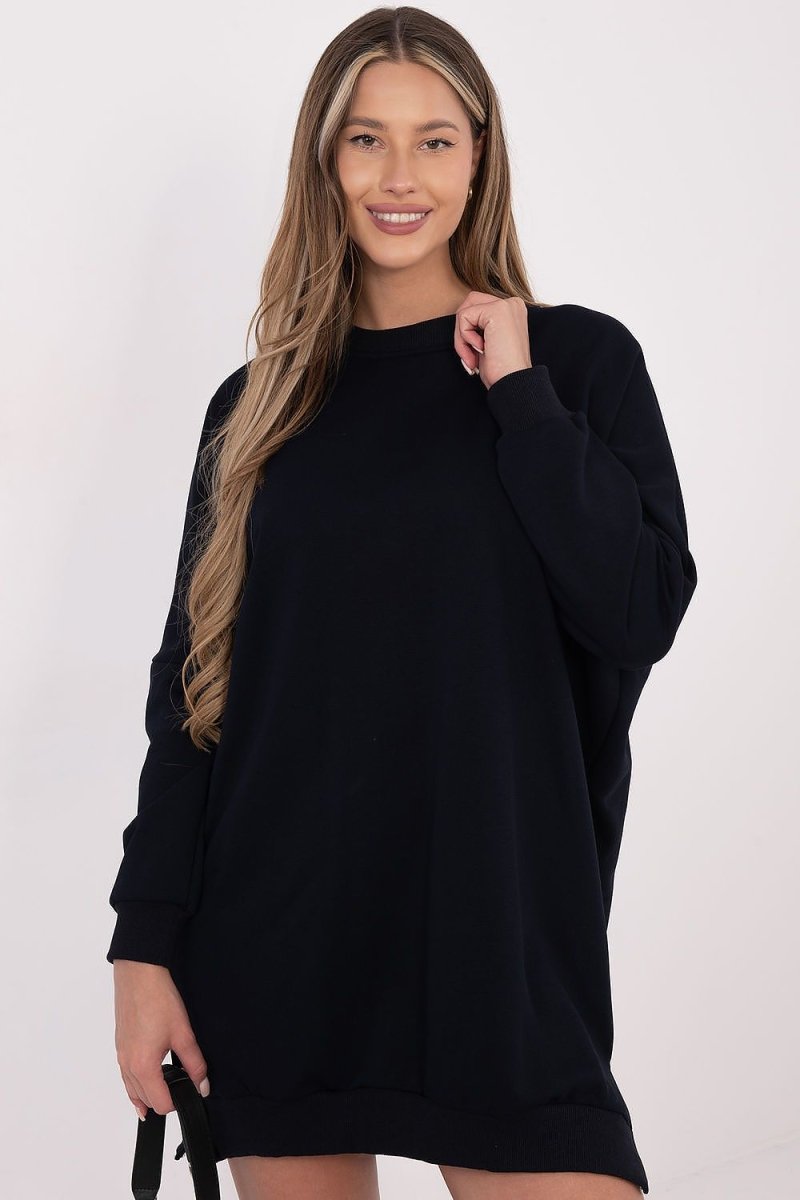 Relevance Women's Navy Blue Sweatshirt Dress - 