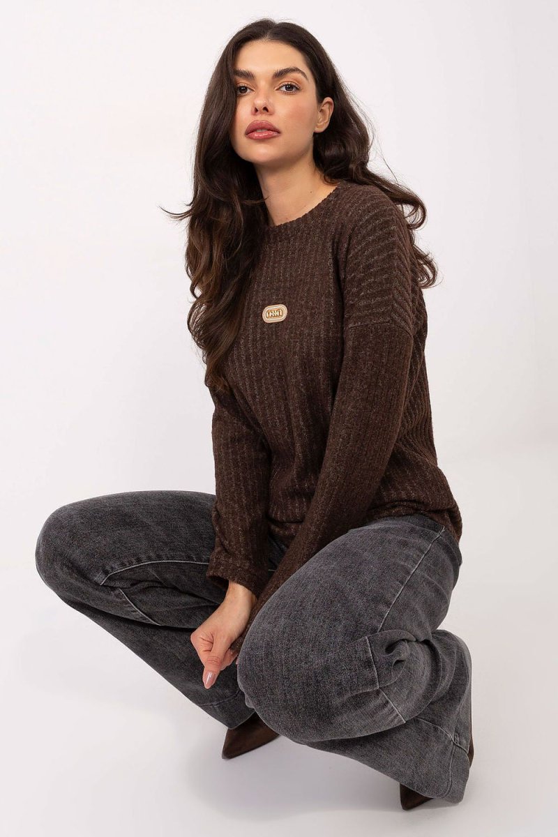 Relevance Women's Ribbed Cotton Sweater - 