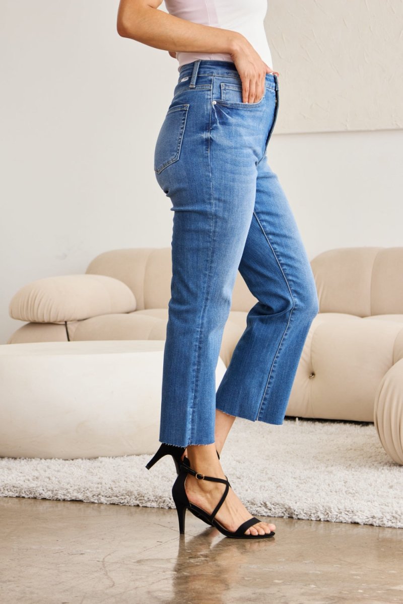RFM Mini Mia Full Size Tummy Control High Waist Jeans - Bottoms