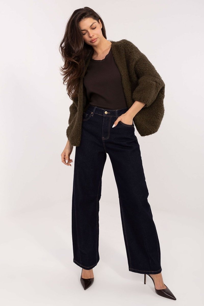 Ribbed Cotton Long Sleeve Casual Blouse - 