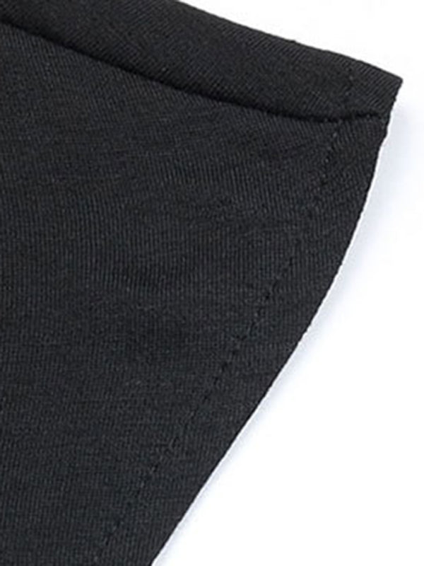 Ruched dress with irregular hem wrapping hip skirt - Casual Dress