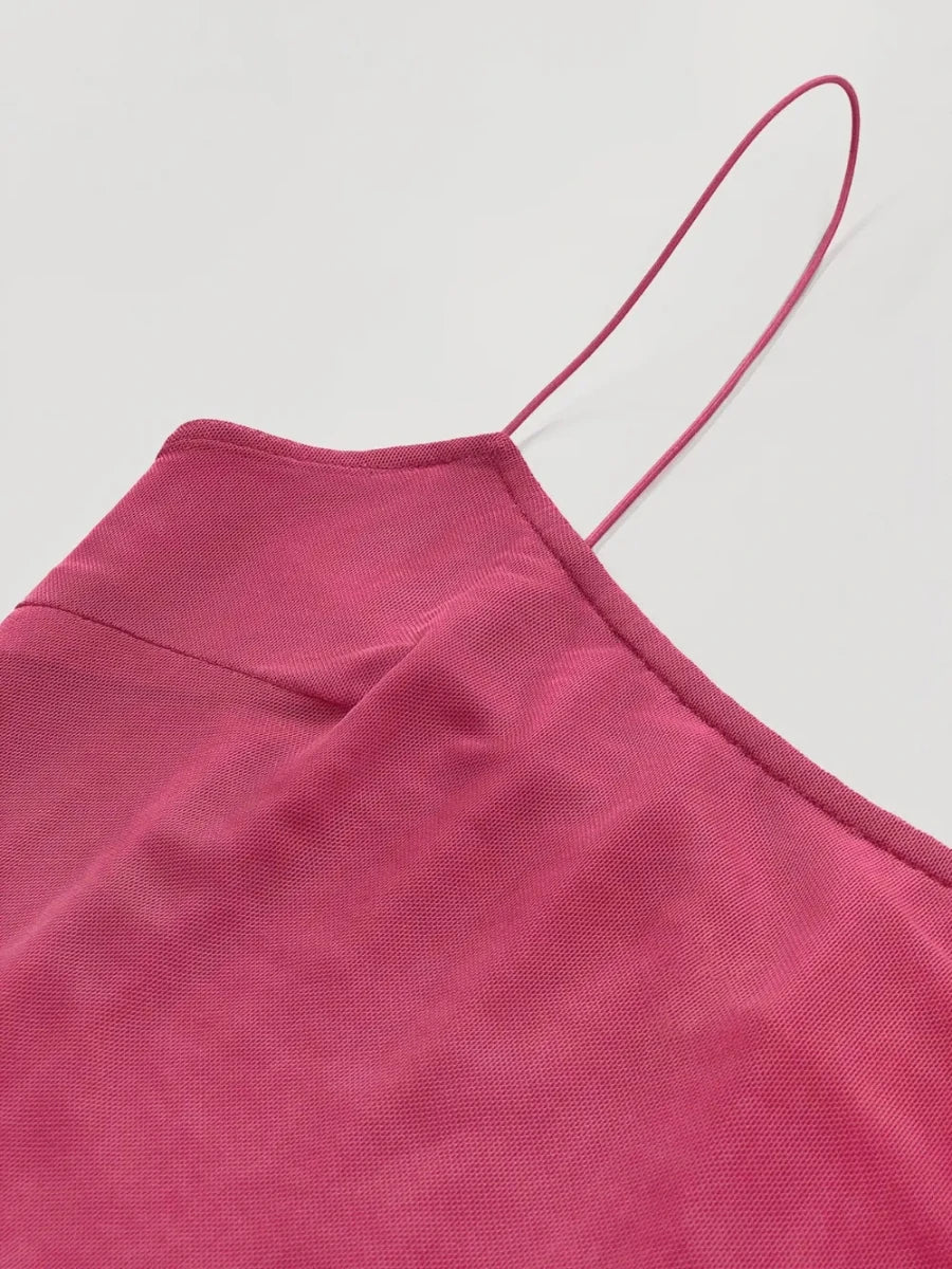 Ruched Maxi Cami Dress - 