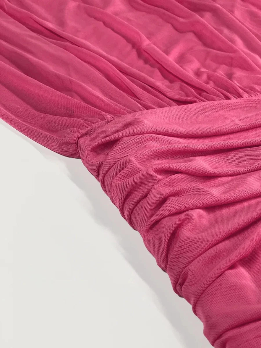 Ruched Maxi Cami Dress - 