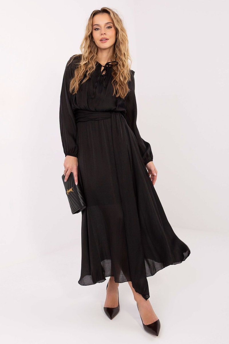 Rue Paris Maxi Dress with Sash - 