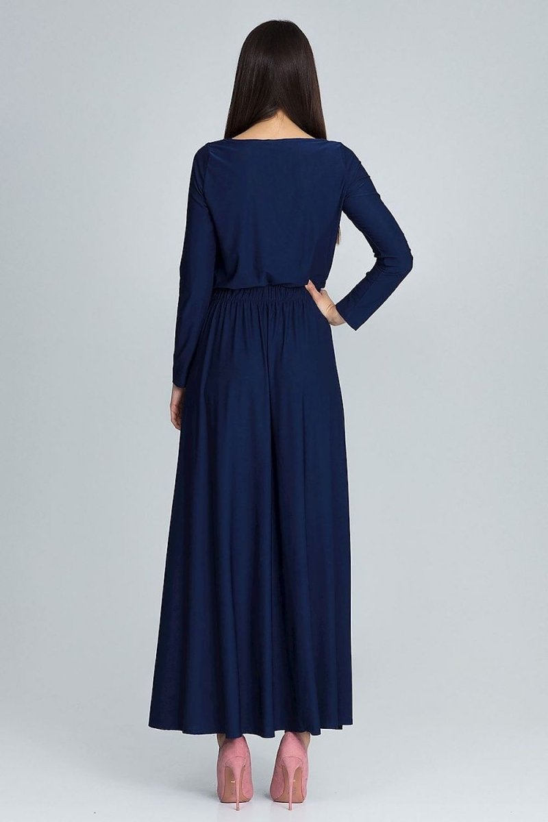Simple Maxi Dress with Long Sleeves – Elegant, Comfortable, and Flattering Fit - Day Dress