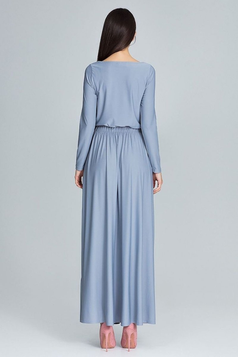 Simple Maxi Dress with Long Sleeves – Elegant, Comfortable, and Flattering Fit - Day Dress