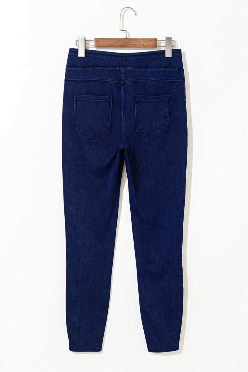 Skinny Jeans with Pockets - Bottoms