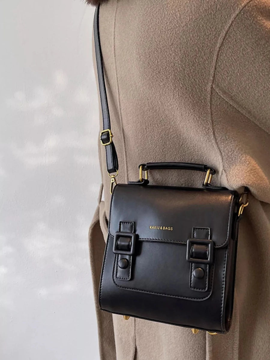 Small Double Buckle Backpack - 
