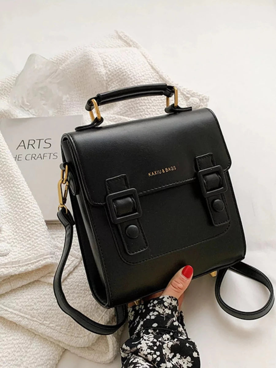 Small Double Buckle Backpack - 