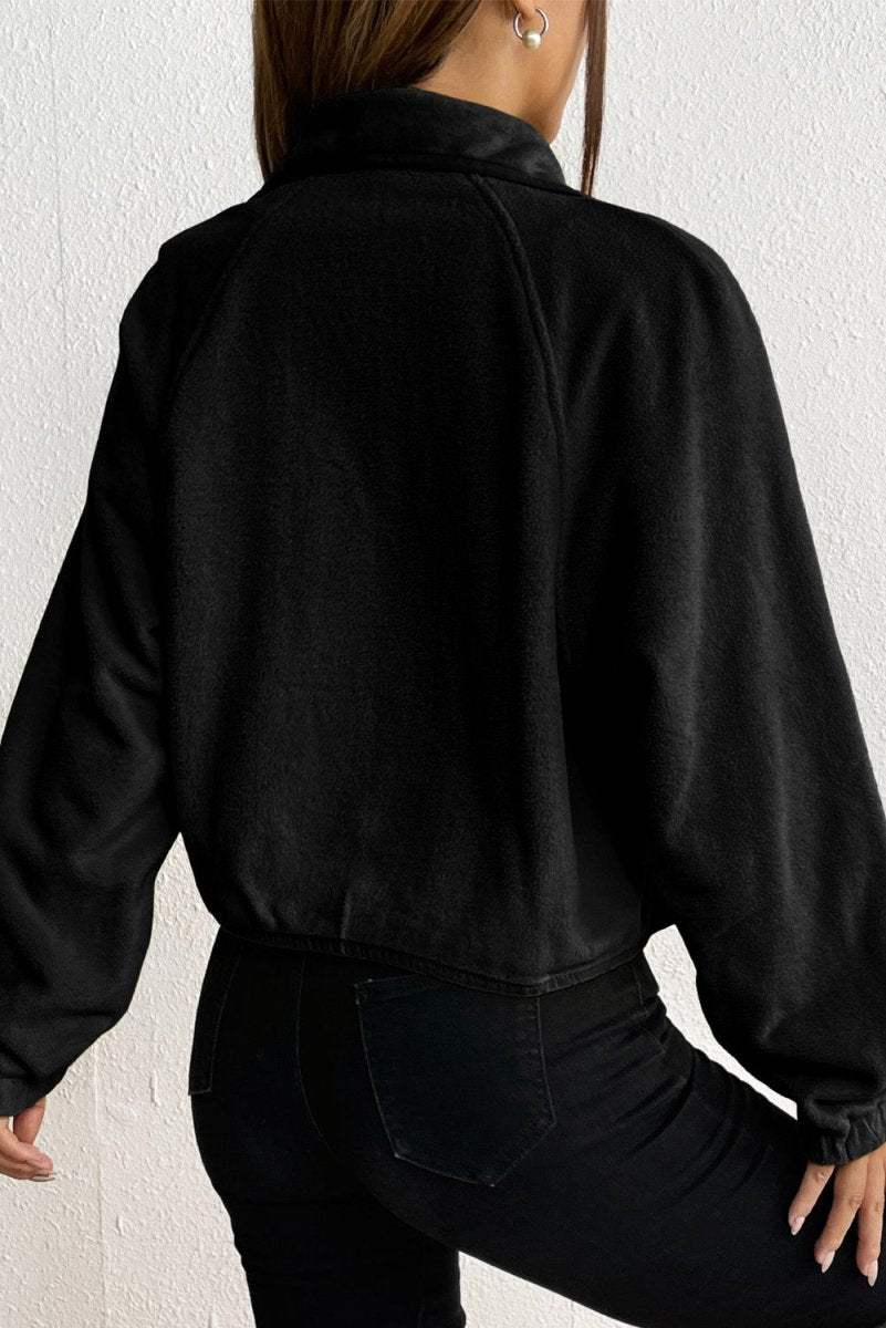 Snap Down Collared Jacket - Outerwear