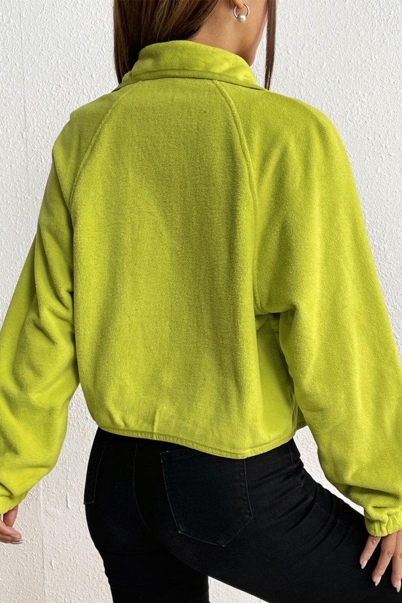 Snap Down Collared Jacket - Outerwear