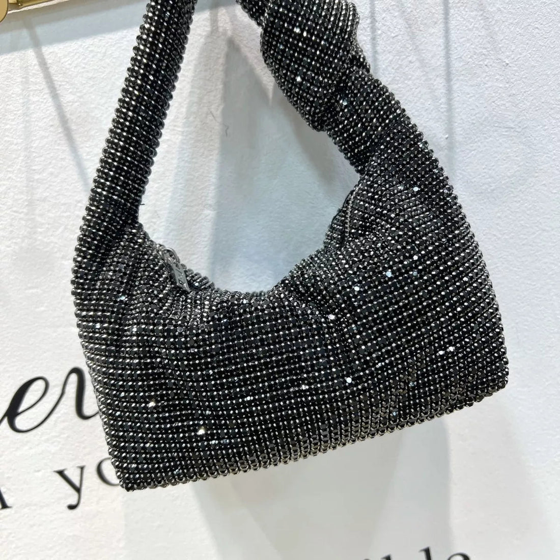 Sparkling Rhinestone Handbag - 