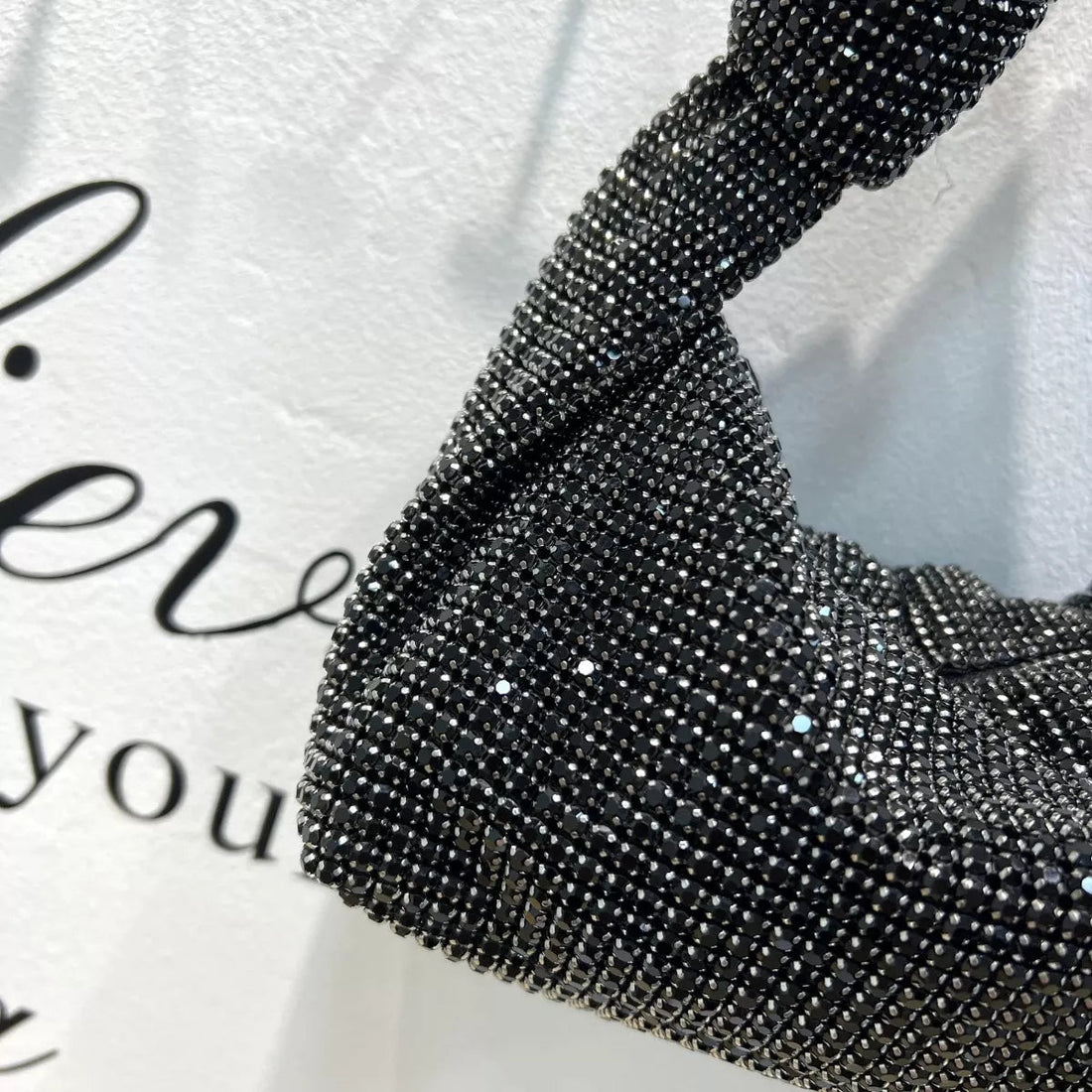 Sparkling Rhinestone Handbag - 