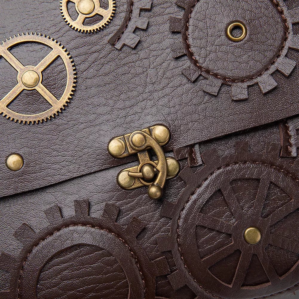 Steampunk Gear Crossbody Bag - 