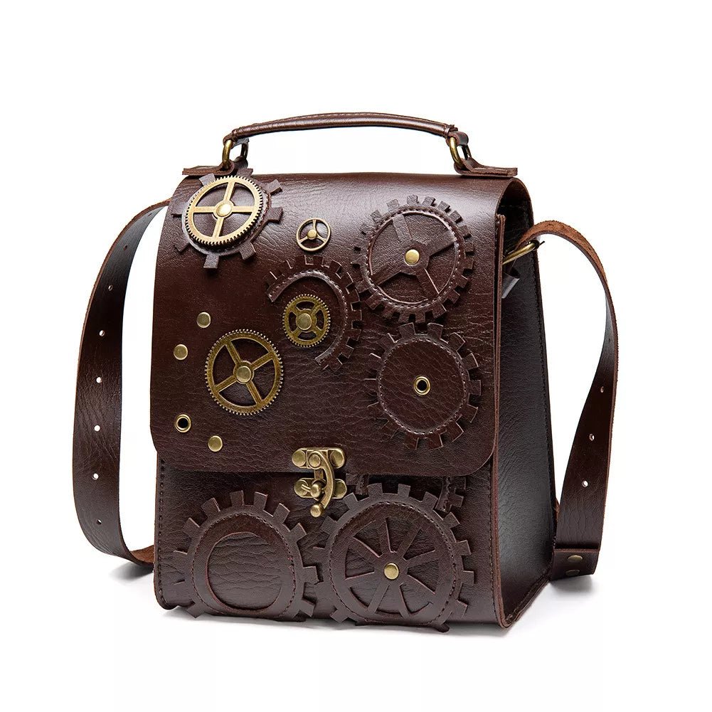 Steampunk Gear Crossbody Bag - 